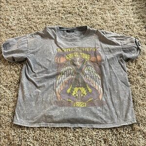 Gray Oversized Women’s Graphic T-Shirt